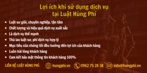 Lợi ích khi sử dụng dịch vụ Luật sư hôn nhân gia đình tại Luật Hùng Phí