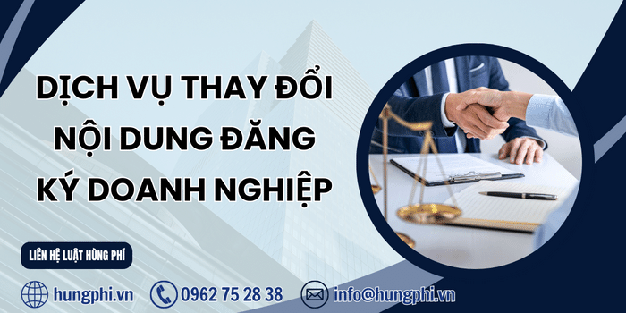 Dịch vụ thay đổi nội dung đăng ký doanh nghiệp tại Quận Bình Tân, HCM