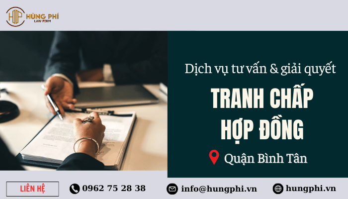 Tư vấn giải quyết tranh chấp hợp đồng tại quận bình tân